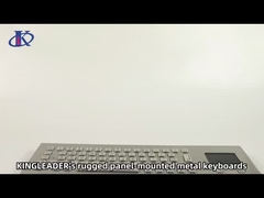 پانل صنعتی نصب ضد آب ضد خرابکاری صفحه کلید فلزی فولاد ضد زنگ با صفحه لمسی