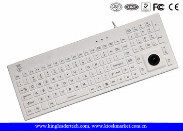 خرید سفید IP68 سوپر اسلیم صفحه کلید سیلیکون USB با در خاموش / روشن online manufacture