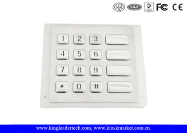 خرید فولاد ضد زنگ ناهموار USB خرابکاری صفحه کلید اثبات، ماتریس 4X4 کیوسک صفحه کلید online manufacture
