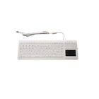 Completely-sealed IP68 Cleanable Antivirus Medical Keyboard with Integrated Touchpad