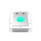 50mm Panelmount Vandalproof Waterproof Industrial Trackball with Bigger Resin Light Ball,Left an Right Click Buttons