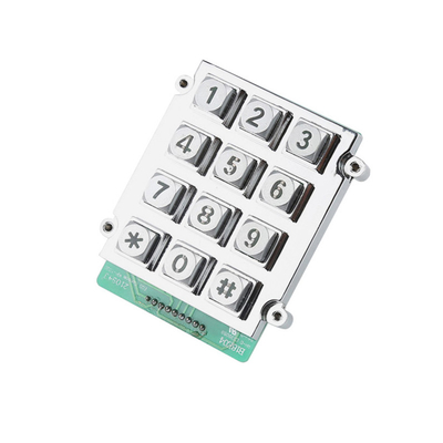 خرید صفحه کلید عددی 12 کلیدی ضد خرابی IP65 ماتریس آلیاژ روی برای محیط تاریک online manufacture