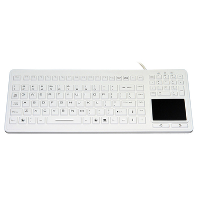 خرید صفحه کلید پزشکی ضد ویروس با پد لمسی یکپارچه کاملا مهر و موم شده IP68 قابل تمیز کردن online manufacture