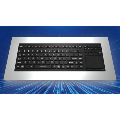 خرید IP65 Panelmount Stainless Steel Metal Silicone Industrial Medical Keyboard With Touchpad online manufacture