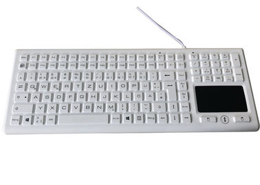 خرید صفحه کلید ضد آب سیلیکون پزشکی 122 کلید های کاربردی کلید Backlight Lightweight online manufacture