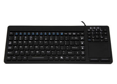 خرید ضد باکتری پزشکی صفحه کلید ضد آب USB PS / 2 رابط با کلیدهای کامل / صفحه لمسی online manufacture