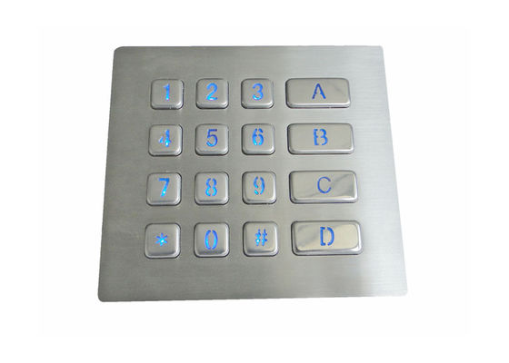 خرید صفحه کلید فلزی ماتریکس 16 کلید با صفحه کلید IP65 online manufacture