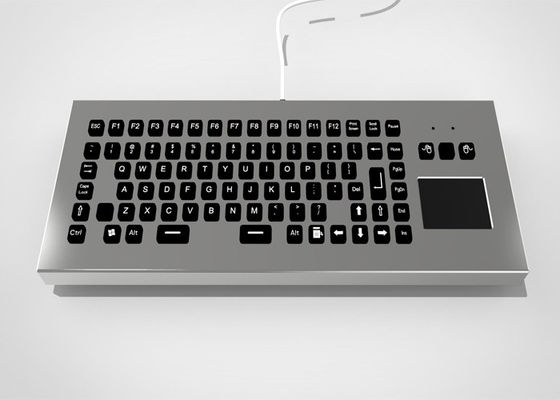 خرید صفحه کلید فلزی رومیزی مقاوم با نور پس زمینه USB PS/2 با کلیدهای عملکرد و صفحه لمسی online manufacture