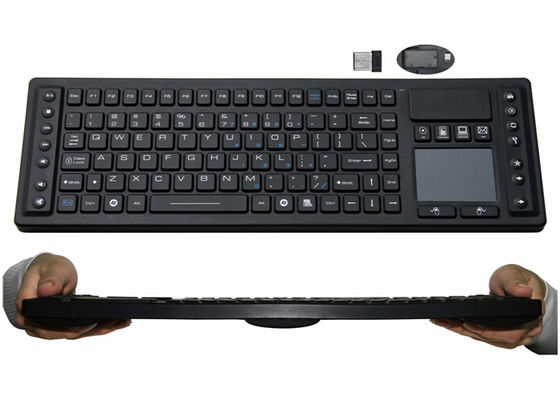 خرید صفحه کلید پزشکی بی سیم 2.4 گیگاهرتز ضد آب 85 کلید مواد سیلیکونی IP67 online manufacture
