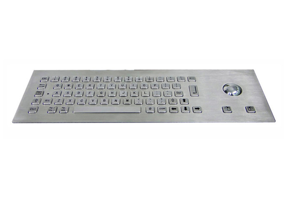 خرید صفحه کلید صنعتی فلزی SS برس خورده IP65 با کلیدهای Trackball 64 online manufacture