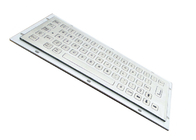 Compact IP65 Industrial Mini Keyboard 64 Keys Stainless Steel Brushed