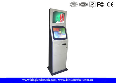 خرید صفحه نمایش دوگانه 15 اینچی SAW کیوسک صفحه لمسی کف ایستاده برای بیمارستان دادگاه خانه online manufacture