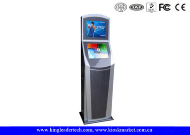 خرید کیوسک صفحه لمسی ایستاده سیلم دو نمایشگر برای سلف سرویس / مرکز خرید تبلیغاتی online manufacture