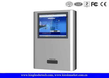 خرید صرفه جویی در فضا طراحی دیواری کیوسک با چاپگر رسید حرارتی، TFT LCD ها online manufacture