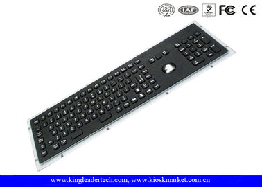 خرید صفحه کلید فولاد ضد زنگ سیاه پنل کوه با کلید های تابع و گوی نوری online manufacture