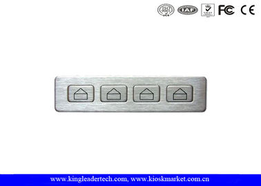 خرید صفحه کلید عددی صنعتی فلزی IP65 ضد گرد و غبار با 4 کلید فلزی مسافرتی کوتاه online manufacture