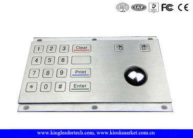 خرید صفحه کلید عددی صنعتی Trackball نوری USB فولاد ضد زنگ با 16 کلید online manufacture
