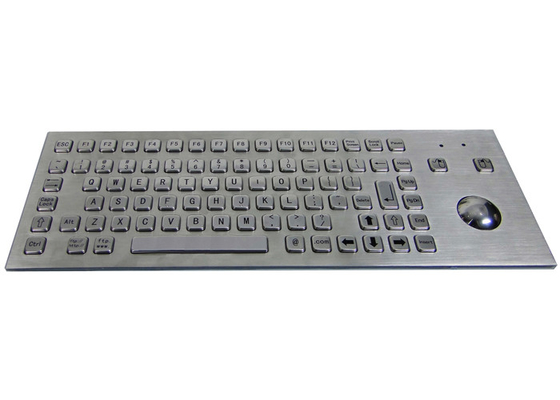 خرید صفحه‌کلید پایه‌دار پانل فولادی ضد زنگ صنعتی IP65 با ماوس اپتیکال Trackball online manufacture