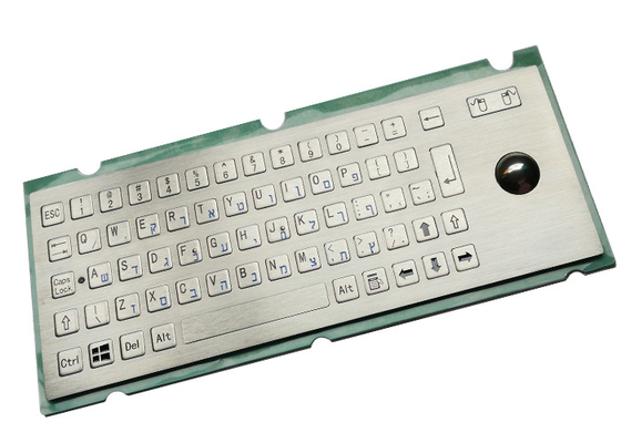 Dust Proof Panel Mount Keyboard Flat Keys Trackball For Machines