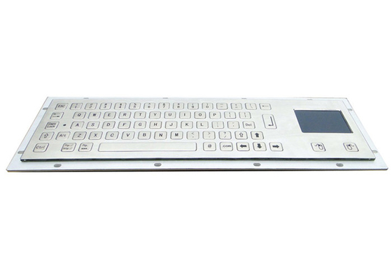 Metal Industrial Kiosk Keyboard Back Side Mounting Engraved Graphics