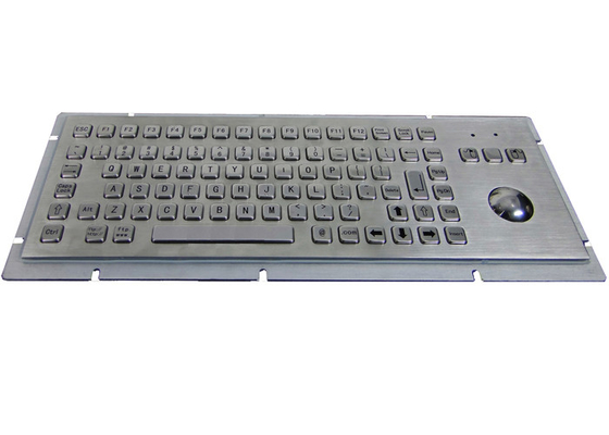 صفحه کلید صنعتی کیوسک USB با فولاد ضد زنگ Trackball 304